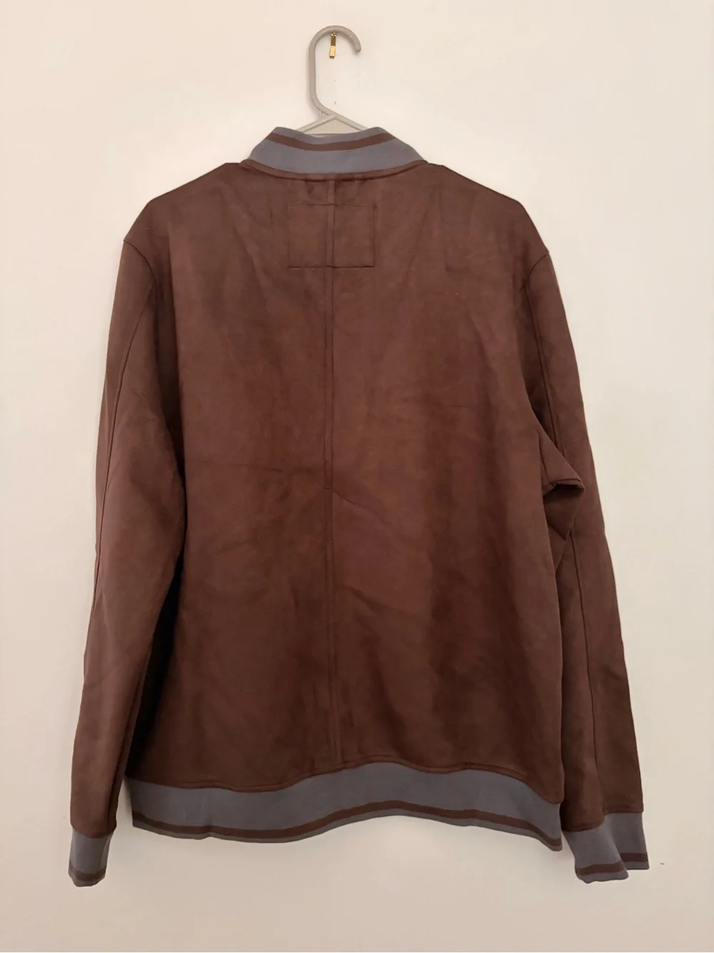 Ben Sherman Brown Bomber Jacket with Gray Trim